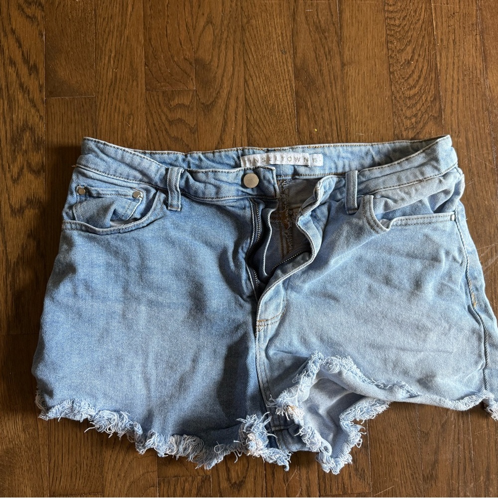 Women's Light Blue Denim Shorts